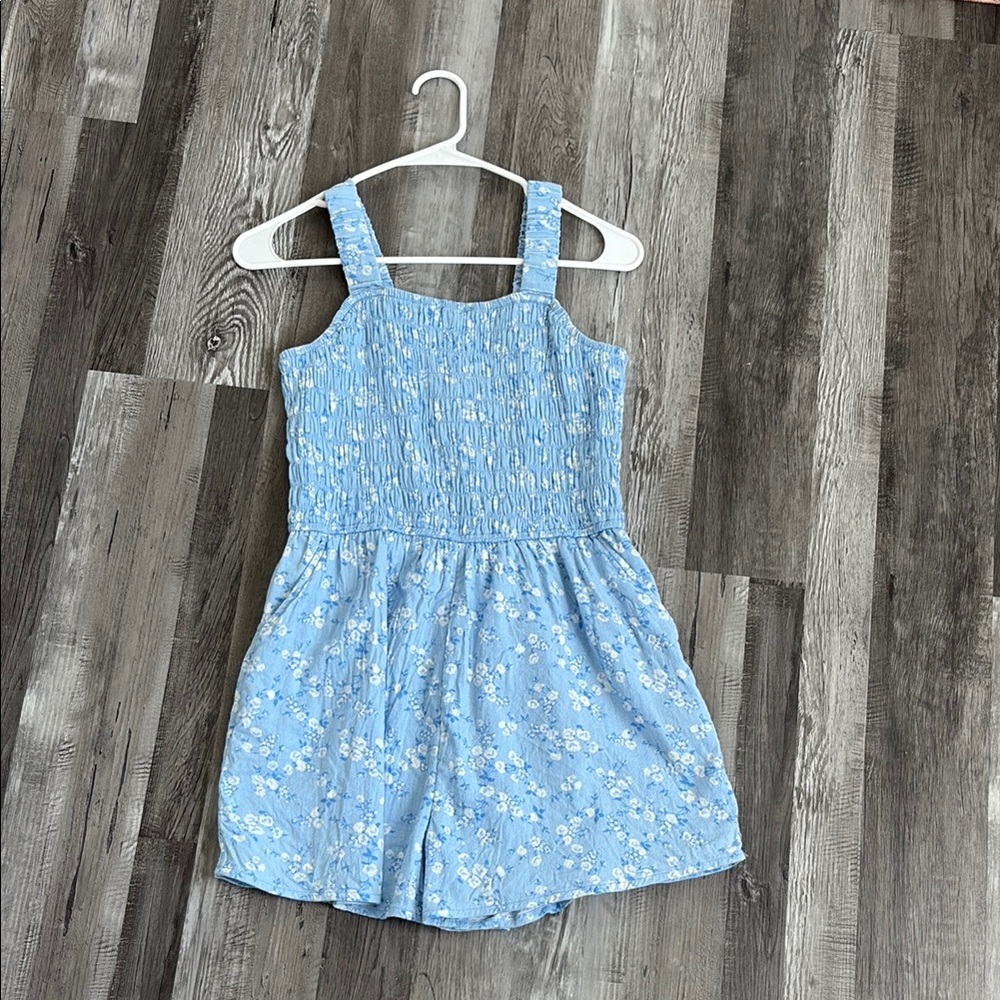 Blue Floral Romper from Abercrombie